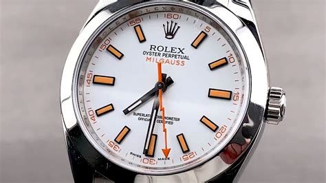 rolex milgauss white dial price|rolex milgauss storia.